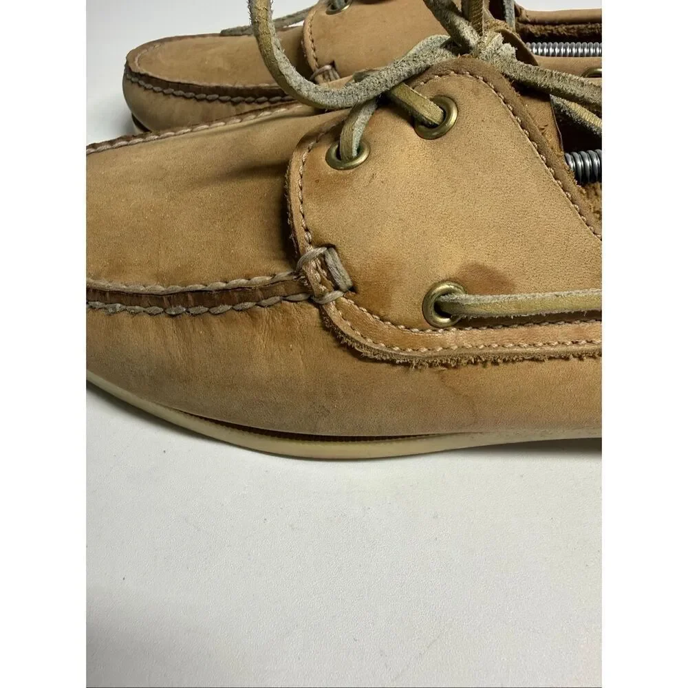 Timberland Men’s Sz 11 Classic Boat Shoes Tan Leather See Description